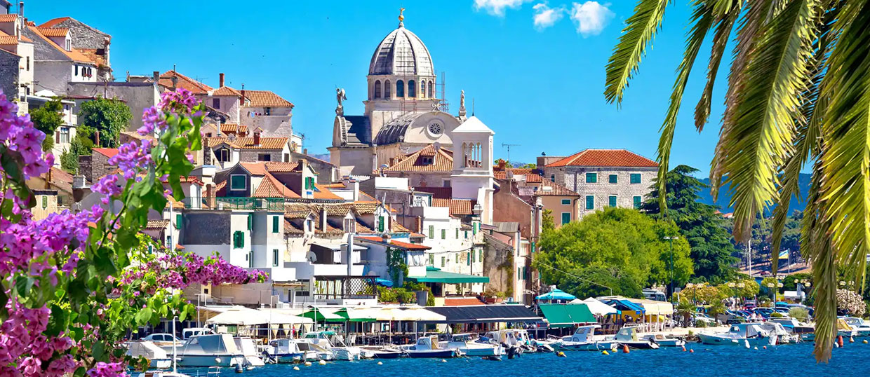 Šibenik old town – historic attraction near Murter in Dalmatia